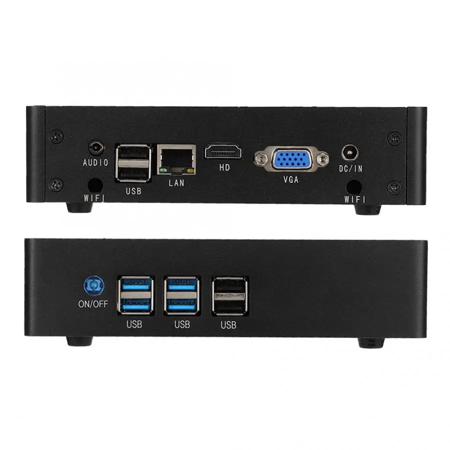 Для Intel Core i5 4200U для Win 7 Mini PC промышленный компьютер 8G ram + 256GB SSD 100 240V компьютер|Мини