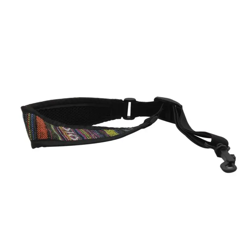 Snap Hook Sax Harness Guitar Accessories 1Pc Guitar Strap Ethnic Style Elastic Nylon Saxophone Neck Strap With