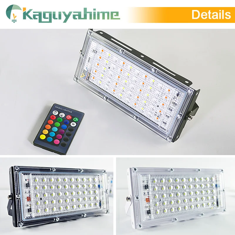 Kaguyahime Светодиодный прожектор светильник 50W 100W 200W 220V IP65 Водонепроницаемый