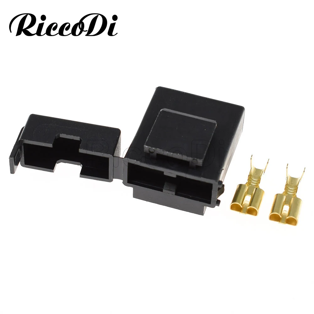 1/5/10/50Set Kit 2Pin Fuse Box BX2017 Black Connector Terminal Jacket auto Plug socket Female With Brass Terminals | Обустройство