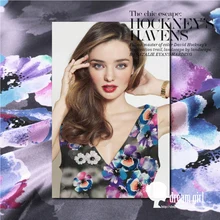 114 см шелковая ткань с принтом для платья 12 мм Креп Де Шин шелковая ткань летнее воздухопроницаемое платье ткань шелковая ткань