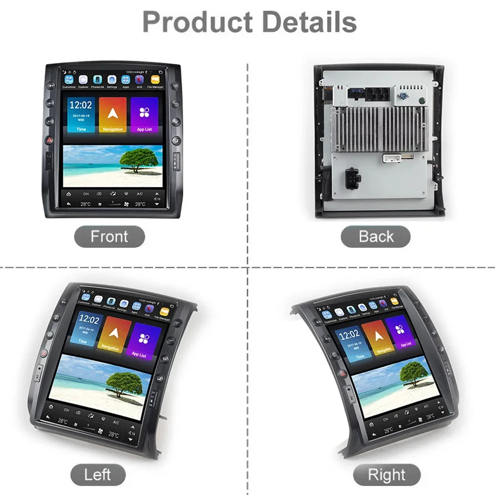 12" For Toyota Tacoma 2005-2015 Tesla Screen Android 13 64G Car GPS Navigation M