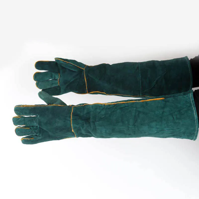 

1Pair Electric Welding Gloves High Temperature Resistant Welders Long Gloves 60CM Hi 888