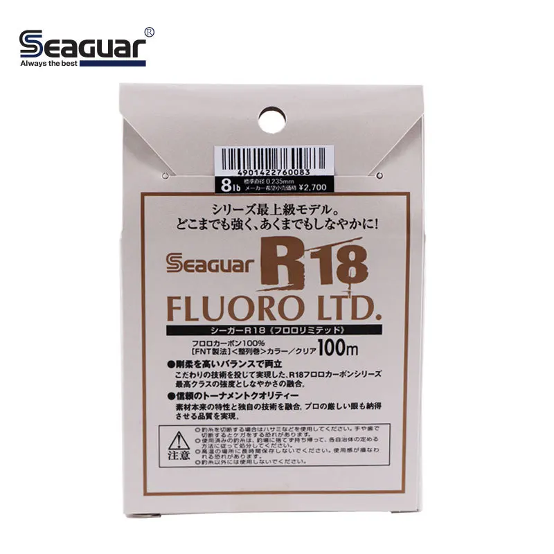 Seaguar R18 Фтор LTD леска 3LB-25LB фторуглеродная Тесты углеродного волокна леска для ловли карпа линия провода
