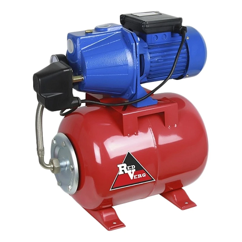 Насосная станция RedVerg RD-SPS100/24L (Мощность 750 Вт 3 м3/ч автовыключение глубина