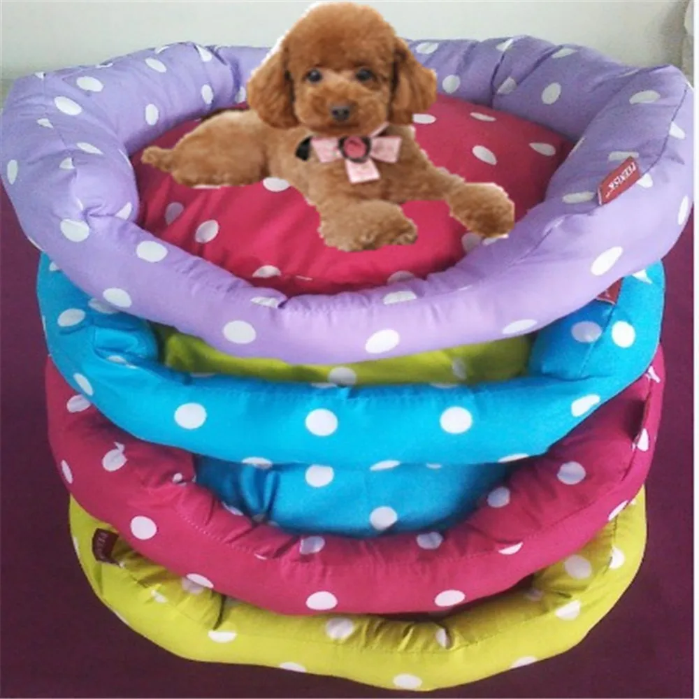 

Coral Velvet Super Soft Pet Bed Kennel Dog Round Cat Winter Warm Sleeping Bag Puppy Cushion Portable Cat Supplies Four Colors