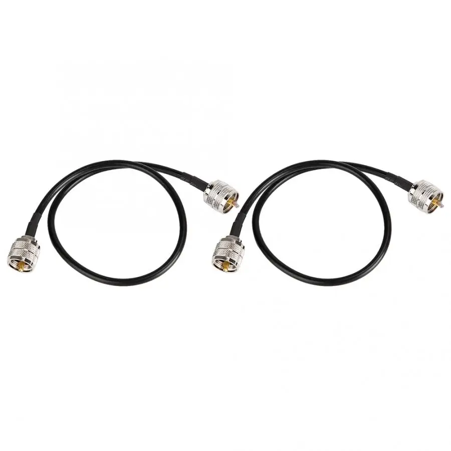 2 шт. коаксиальный антенный Кабель-адаптер UHF мужской PL-259-UHF мужской PL-259 Низкая потеря антенный Кабель-адаптер