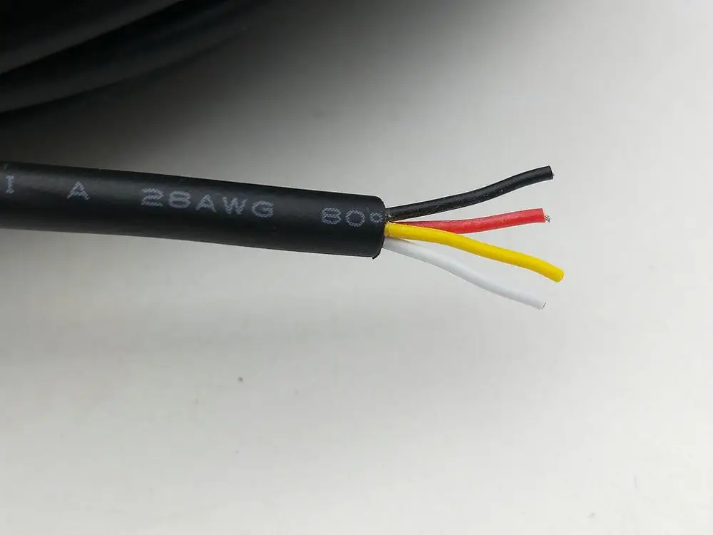 Кабель 50 м 28awg 4 ядра ПВХ кабель 300 В 80 градусов Цельсия|cable 50m|cable 28awgcable pvc |