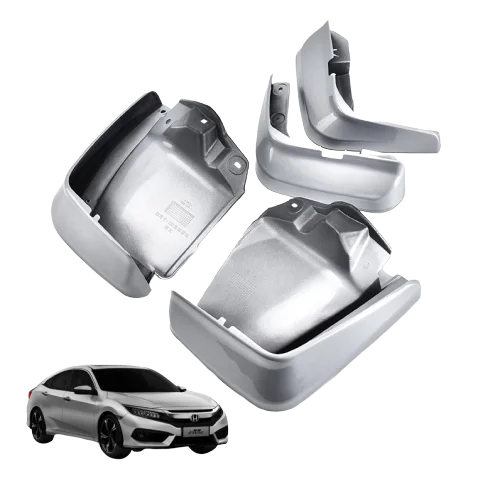 Подходит для Honda Civic- Брызговики передние задние брызговики крылья крыло аксессуары авто styline - Цвет: 12-15 Civic Silver