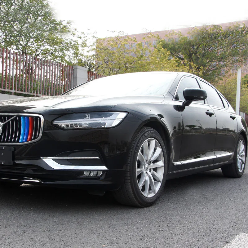 For Volvo S90 Refitted Body Decoration Strip Side Bright Strip Anti-collision Strip Front Fog Light Strip
