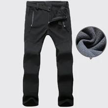 Уличные походные лыжные брюки женские теплые флисовые мягкие ветрозащитные водонепроницаемые брюки