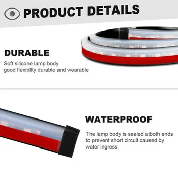 

3rd LED DRL Brake Light Turn Signal Lamp DC12V Universal Rear Reversing