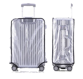 

Largest supplier 18-30'' PVC Transparent Travel Luggage Protector Suitcase Dust Cover Waterproof