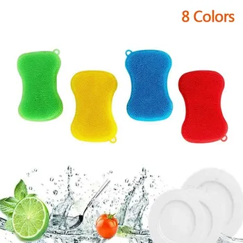 

Hygiene Sponge Non-Stick Non-Slip Silicone Cleaning Tools Brush For Home Household Accessories