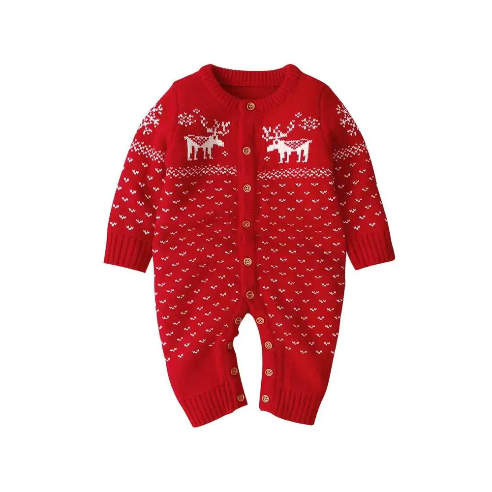Детский трикотажный комбинезон с длинным рукавом на осень/зиму|jumpsuits for newborn|boy