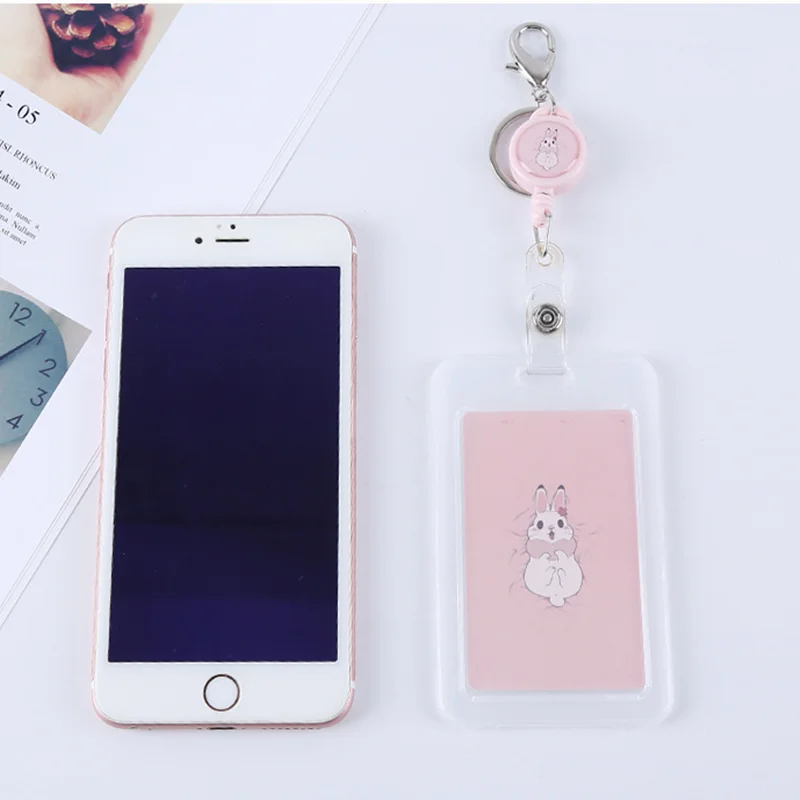 Женские визитницы кожаный ремешок на шею визитница для автобуса удостоверение