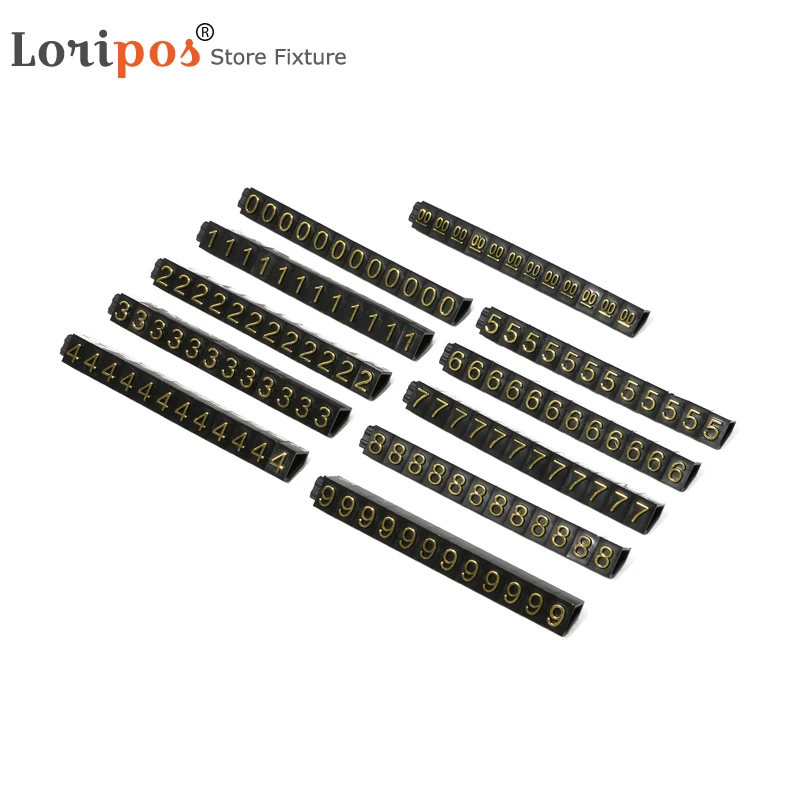 

Jewellery Store Clear Black Plastic Price Tag Holder Jewelry Pricing Retail Price Tag Display Cube Price Number Stand