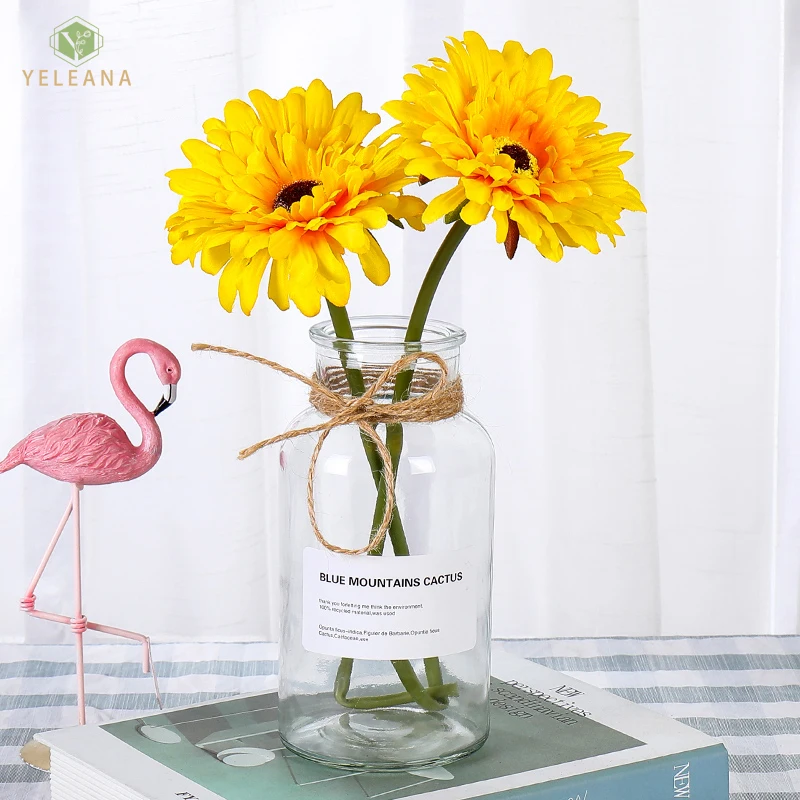 

Artificial Flowers Branch Gerbera Paper Flowers Low Price Thanksgiving Home Decorating Artificial Flowers Lace Decorative