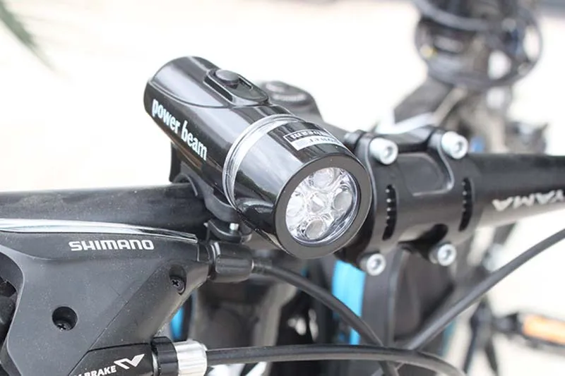 Cheap Bike Front Light Waterproof 5 LED Lamp Bike Bicycle Flashlight Cycling Waterproof Torch Bike Headlight 17