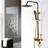 Rozin Black Gold Shower Faucet Set Space Aluminum Rainfall Bathroom Shower Mixer Faucets with Bidet Hot Cold Water Mixer Tap ► Photo 2/6