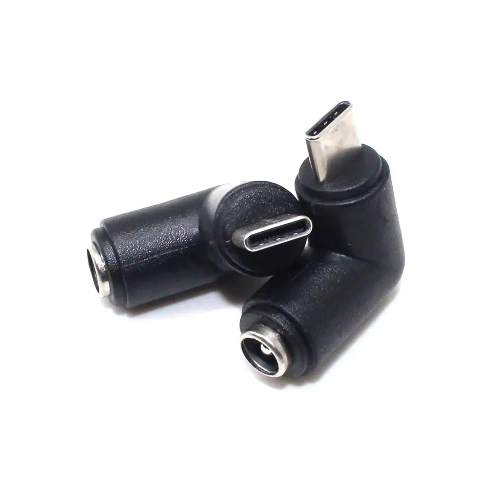 5.5*2.1mm 5.5 x 2.1 mm Female jack to Type-C USB 3.1 Male Plug 90 / 180 Degrees DC Power Connector Adapter DC to Type c male