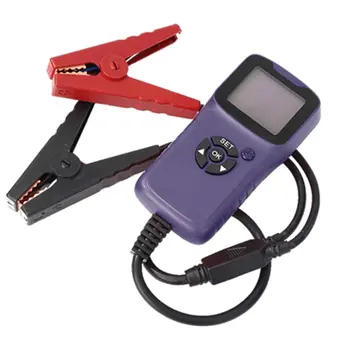 

12V Car Battery Tester Diagnostic Tool Voltage Ohm CCA Easy Reading Digital Professional LCD Display Auto System Universal