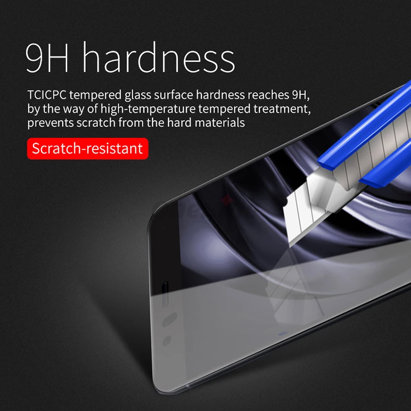Onenine 4D Резьба стекло экран для Xiaomi Mi 6 закаленное 3D полное покрытие 9H пленка