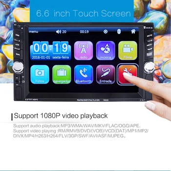 

Car Radio 6.6" HD Multimedia Player Touch Screen Auto audio Car Stereo MP5 Bluetooth USB Camera Car Stereo Player Bluetooth