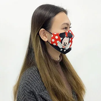 

Cute Cartoon Mouth Masks Adults Pm2.5 Mask Washable Fabric Masks Reusablen Dust Protection Masks Filter Cotton Mask