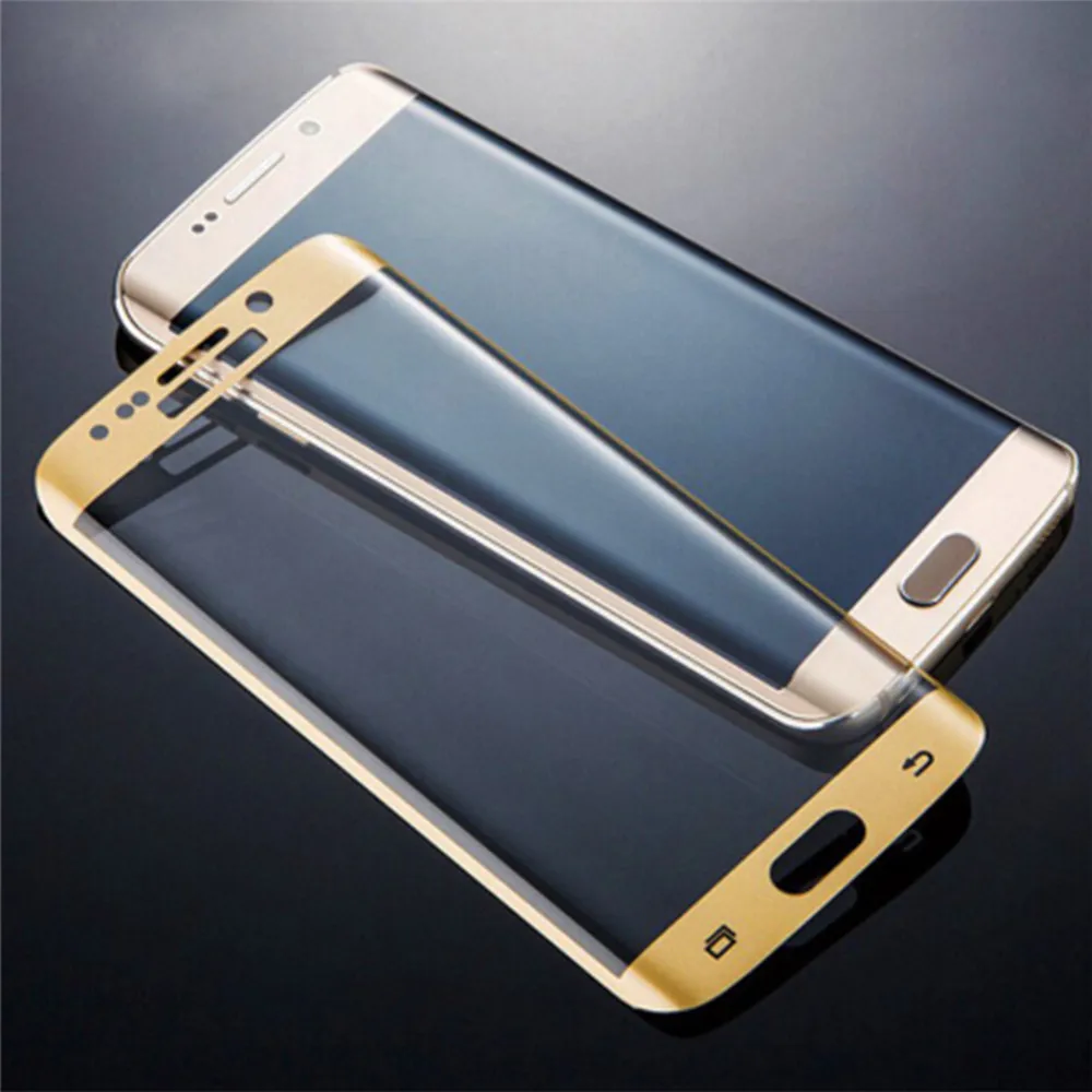 

For Samsung Galaxy S6 S7 EDGE S8 S9 plus Coverage Screen Protector Toughened Glass Film Full Cover Tempered Glass