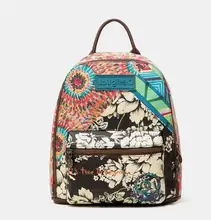 

Desigual Women's Backpacks Fashionable Patchwork Casual Backpacks In Womens Print Pattern Fashion Versatile Bag