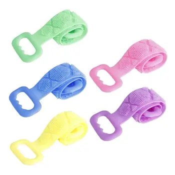

Silicone Double-Sided Back Scrubber-Silica Gel Bath Towel Strong Rub Back Mud