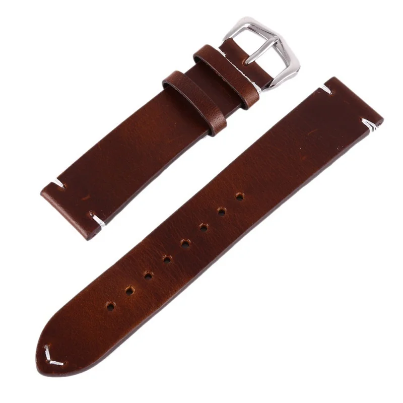 

New Watch Bracelet Belt Black Watchbands Genuine Leather Strap Watch Band 18mm 20mm 22mm Watch Accessories Wristband