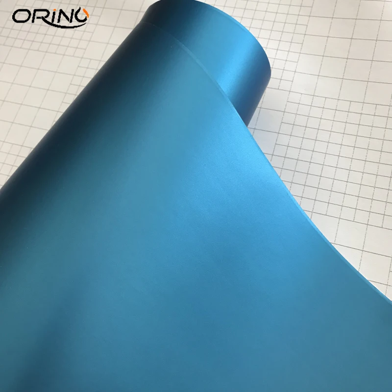 Ligth Blue Metallic Chrome Vinyl Film-2