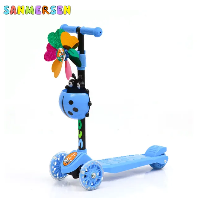 Children Scooter Tricycle Baby Balance Bike Ride On Toys Flash Folding Meter Car Child Walker Toys Indoor Outdoor Toys 1-6 Years 5