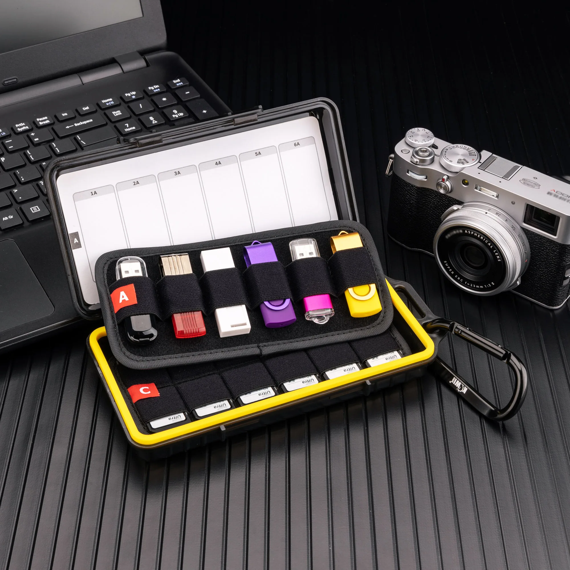 36 Steckplätze Speicher karten etui Halter Aufbewahrung sbox Organizer für 12 USB-Flash-Laufwerk 24 SD NS CF PSV PS Vita Nintendo Switch Spielkarten – Detail 2