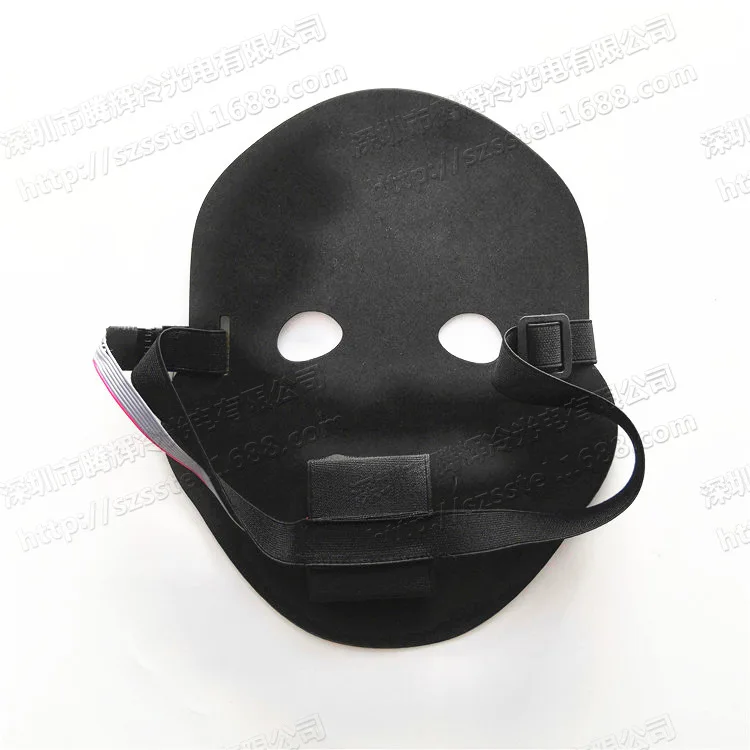 

New Style EL Wire Luminous Mask Holiday Celebration Makeup Ball Birthday Party LED Fluorescent Mask