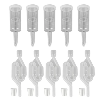 

15PCS Plastic Airlock for Preserving, Brewing, Making Wine, Fermenting Sauerkraut, Kimchi