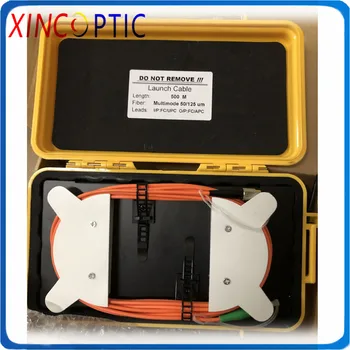 

Fiber Optic OTDR Launch Cable Box 500M MM 50/125 Multi Mode FC/UPC-FC/UPC on O/P Lead OTDR Dead Zone Eliminator Fiber Rings
