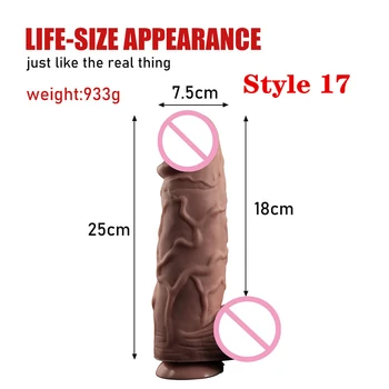 Big dildo sex toys for women soft silicone long dildo with suction cup realistic big penis for anal orgasm adult sex toy 2