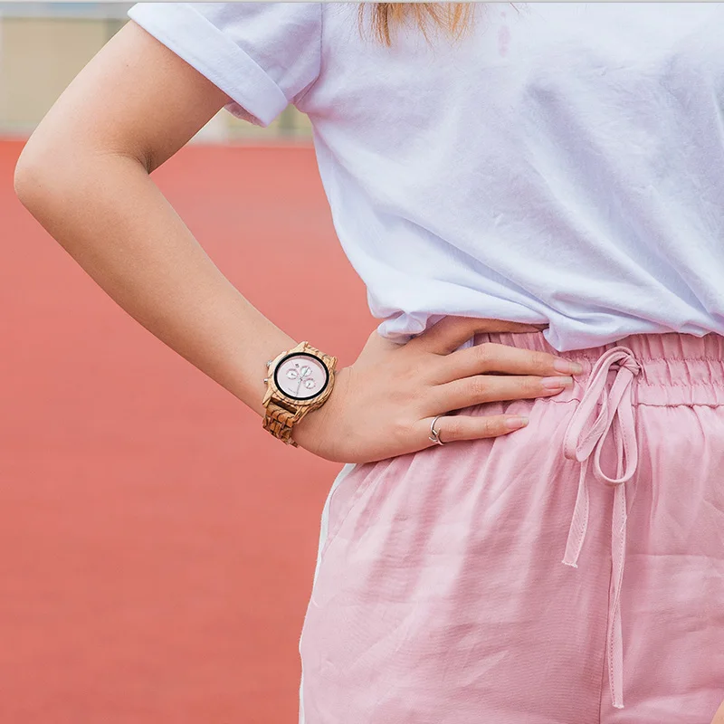 BOBO BIRD простые деревянные женские часы reloj mujer Miyota кварцевый механизм Женские часы на заказ наручные часы подарок с деревянной коробкой B-P18