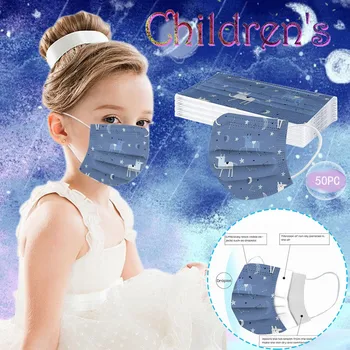 

10/20/30/50 PC Children's Disposable Face Masks 3 Layer Anti-Dust Star Printed Breathable Outdoor Dustproof Mask kids Mask