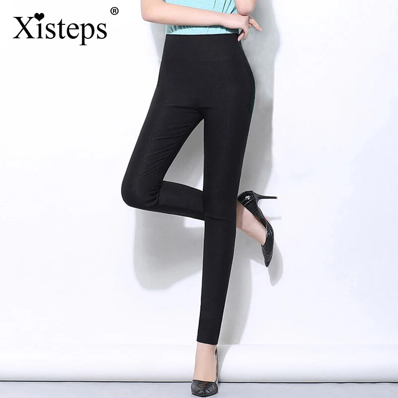 

High Waist Women Skinny Leggings 2018 New Candy Color Stretch Plus Size Female Pencil Pants Ladies Leggings Plus Size 6XL