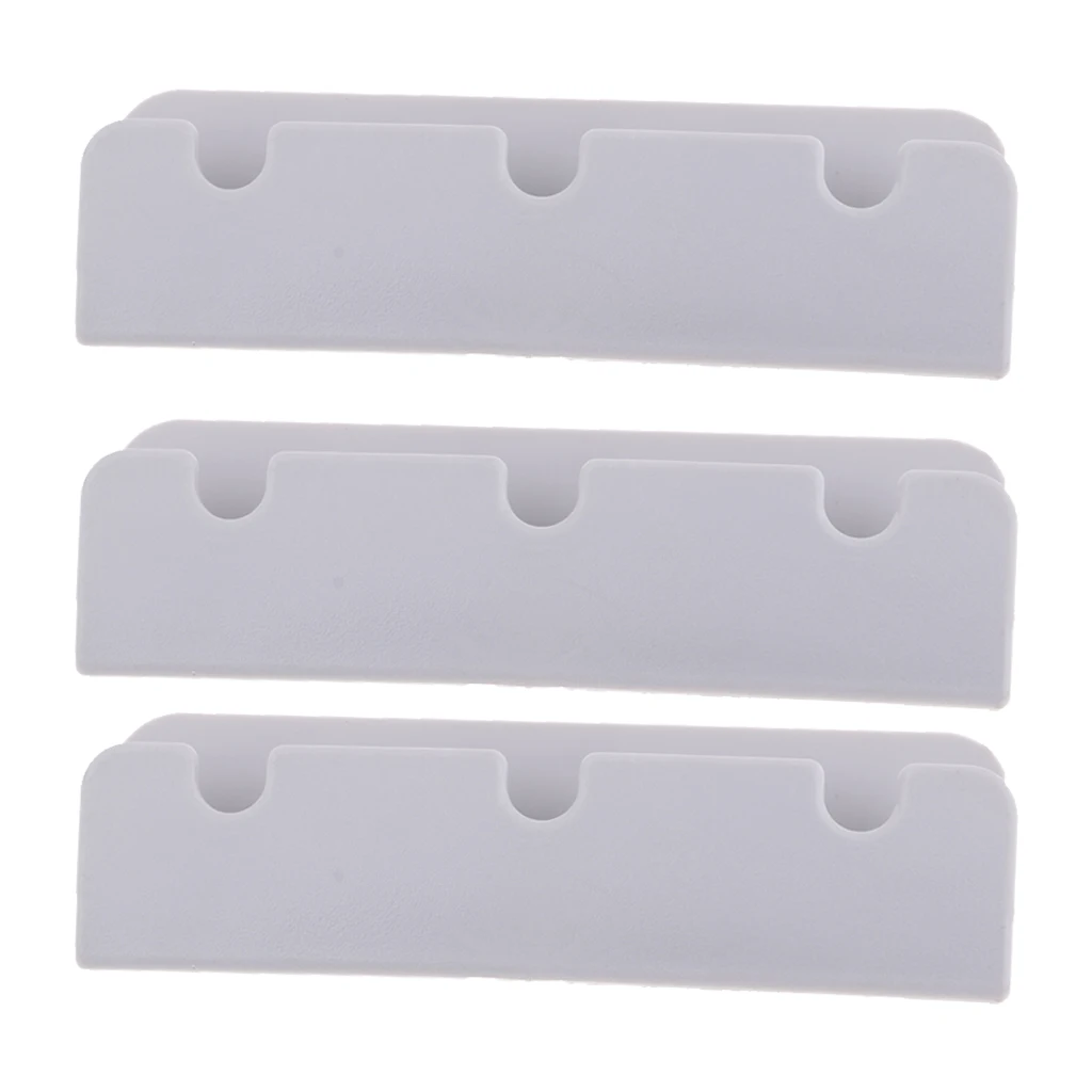 3x Durable Inflatable Boat Rib Dinghy Kayak Seat Hook Clip Brackets Marine Gray