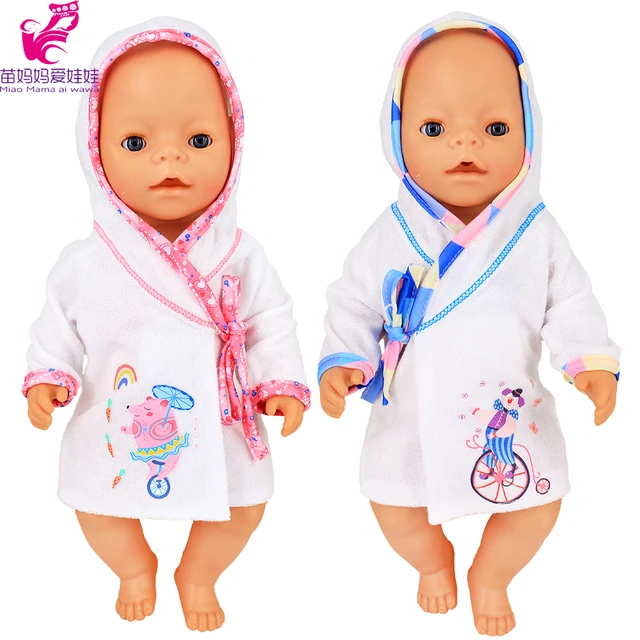 43 cm doll clothes pajama set, suitable for 18 inches girl doll clothes  baby girl gift toy