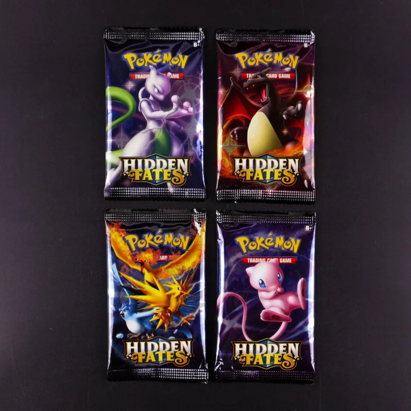 324 шт Pokemon карты солнце и луна скрытый Fates Booster Box Коллекционная торговая карточная