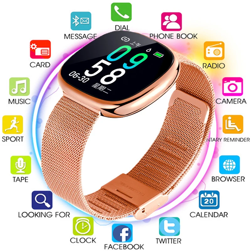 

2019 Smart Band Watch P2 Blood Pressure Heart Rate Monitor Smart Bracelet Pedometer Sleep Fitness Tracker for Android IOS Phones