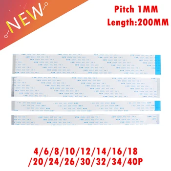 

10PCS FPC Ribbon Flexible Flat CABLE PITCH 1MM 200MM Forward Direction A-Type FFC WIRE 4P/6/10/12/16/18/20/24/26/30/32pin