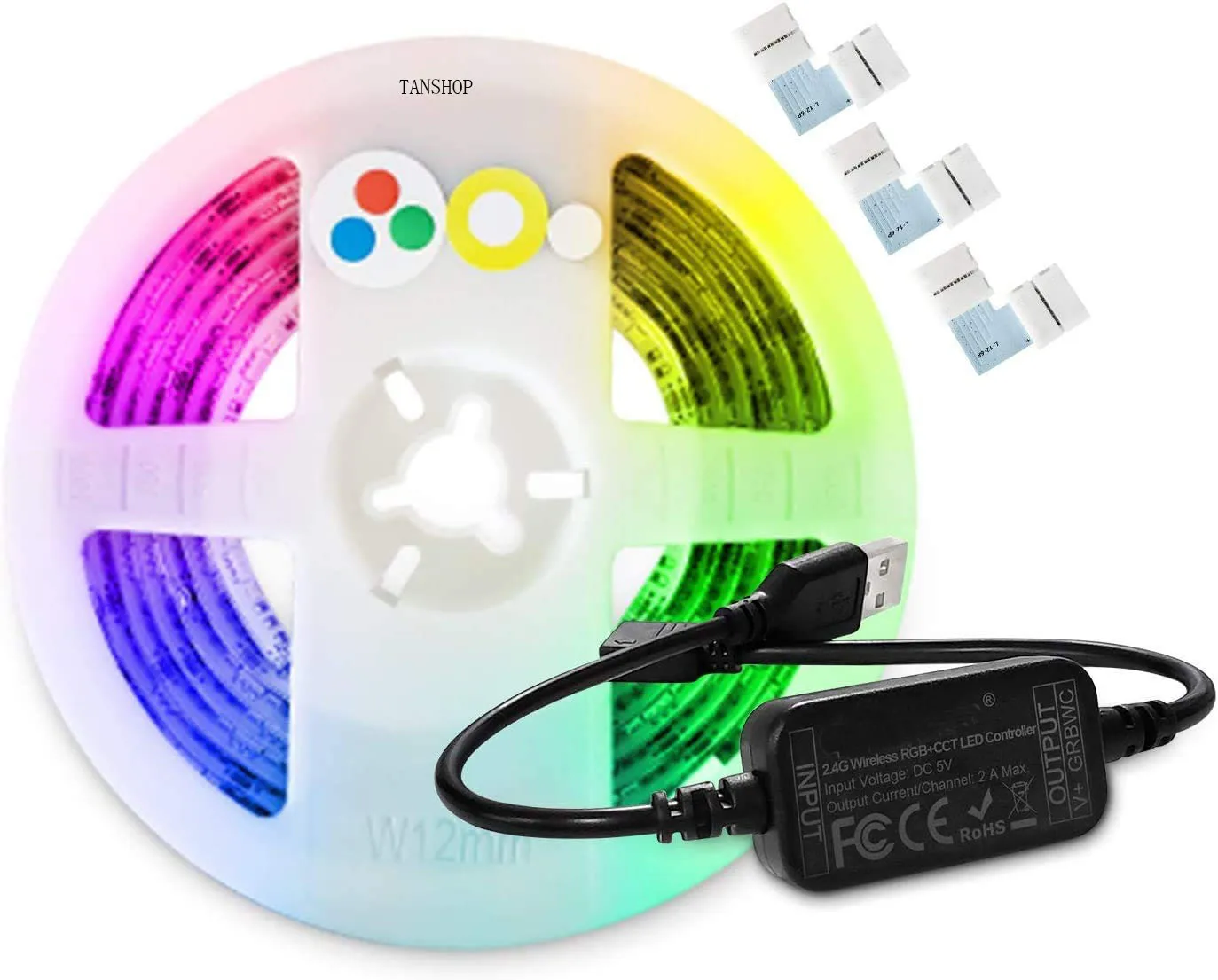 Контроллер ZigBee Светодиодная лента RGB CCT для подсветки телевизора с подключением