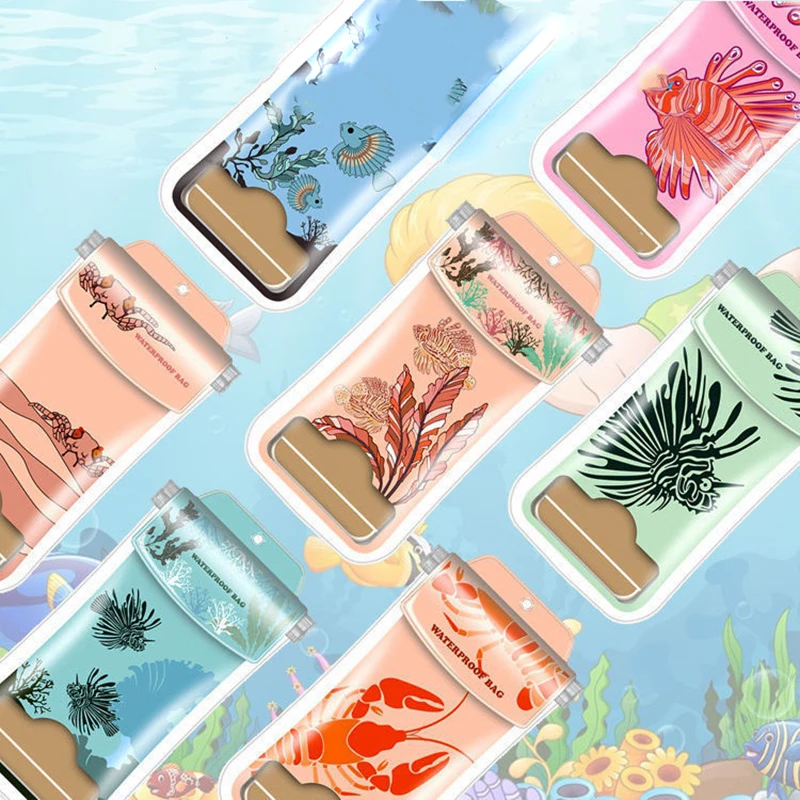 Mobile phone waterproof bag to paddle outdoor waterproof gasbag sealed mobile phone bags  Underwater floating bags